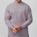 High Neck Zipper Long Sleeve Sweatshirt