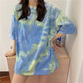 Women's Tie Dye Short Sleeve Shirt